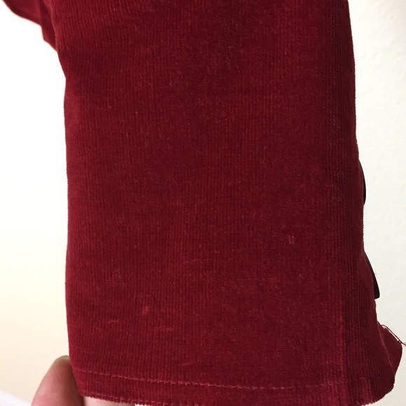 Outer Edge Christmas Red Working Corduroy Jacket - Picture 7 of 8